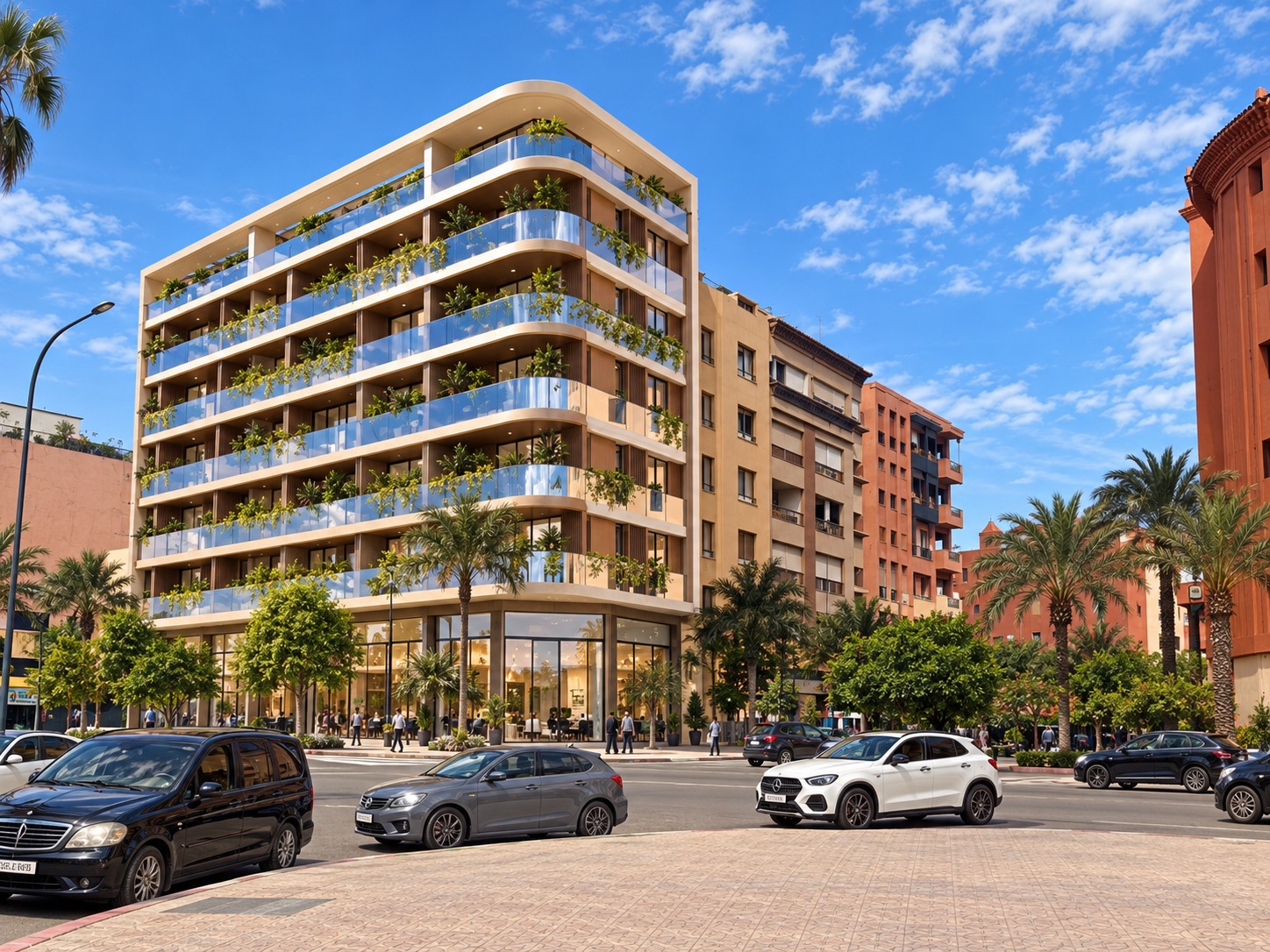 Façade principale · rendu du projet